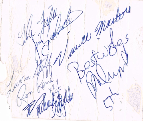 Autographs of The Fifth 1968